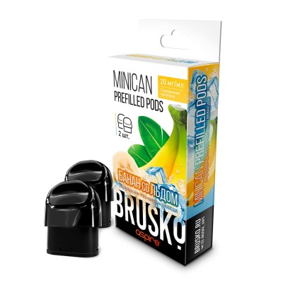 Картридж для Brusko Minican/Minican2/Minican Plus Prefilled (Банан со льдом)