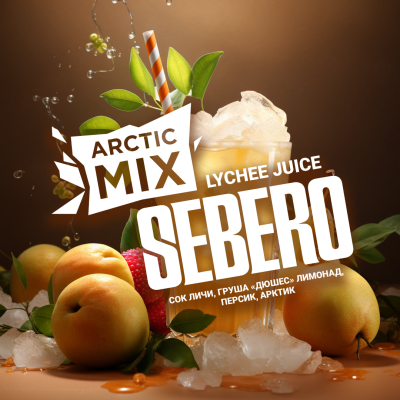 SEBERO Arctic Mix - Lychee Juice (Сок Личи/Груша «дюшес» лимонад/Персик/Арктик), 60 гр