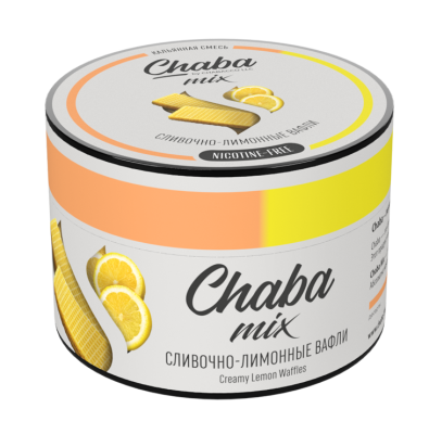 Chaba Mix Nicotine Free - Creamy lemon waffles (Чаба Сливочно-лимонные вафли) 50 гр.
