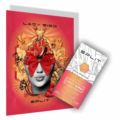 Split - Lady Bird (Сплит Сливочный клубнично-земляничный мусс) 50 гр.