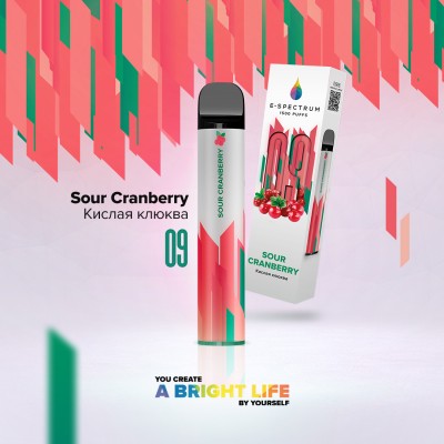 E-Spectrum - Sour cranberry 1500 затяжек